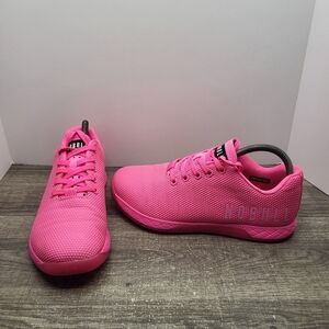 NOBULL Outwork Neon Pink Womens Size 9 Sneakers Cross Training Weightlifting